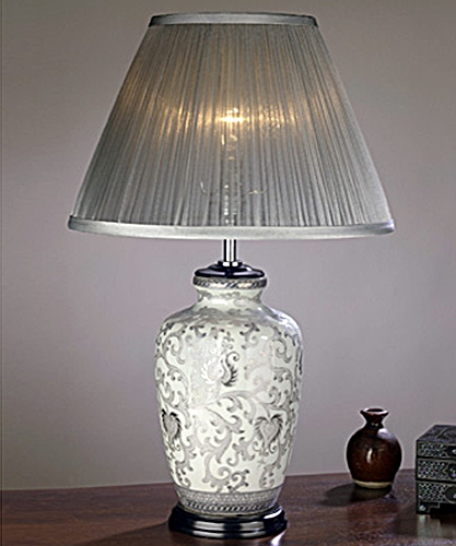 Silver Thistle Lamp Base