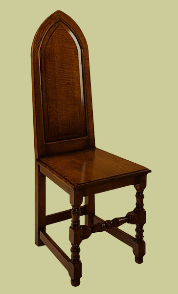 Oak Gothic Influence Chair