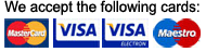 Mastercard, Visa, Visa Debit, Maestro